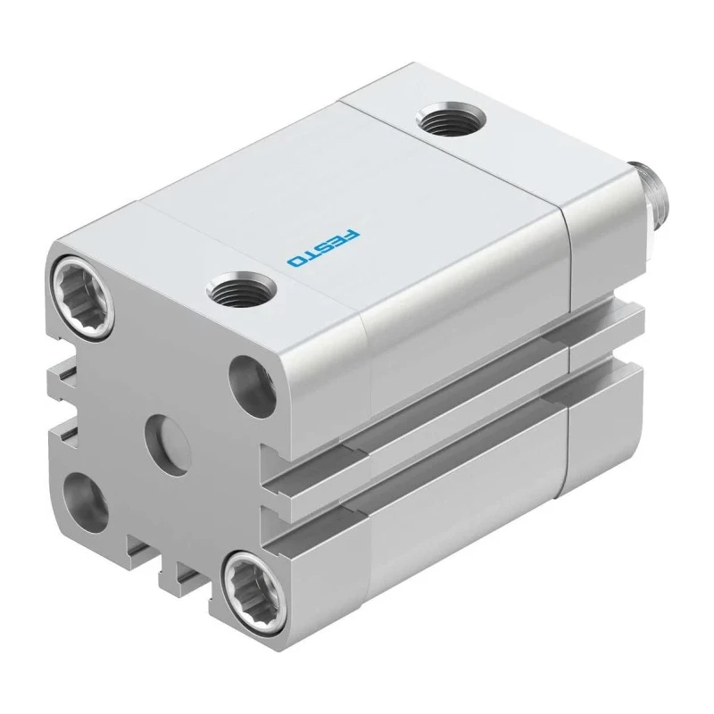 Festo Pneumatic Cylinder Aluminium Body Double Acting 32mm Bore 25mm Stroke ADN-32-25-A-P-A