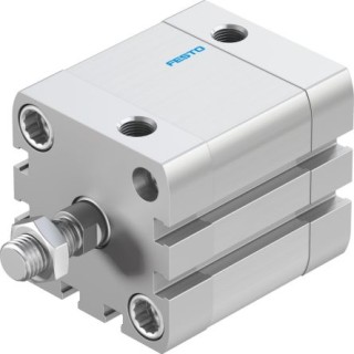 Festo Pneumatic Cylinder Aluminium Body Double Acting 40mm Bore 20mm Stroke M10x1.25 Thread ADN-40-20-A-P-A