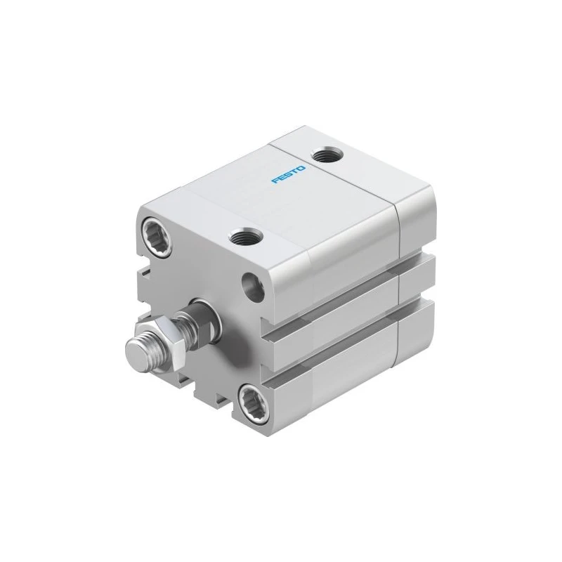 Festo Pneumatic Cylinder Aluminium Body Double Acting 40mm Bore 20mm Stroke M10x1.25 Thread ADN-40-20-A-P-A