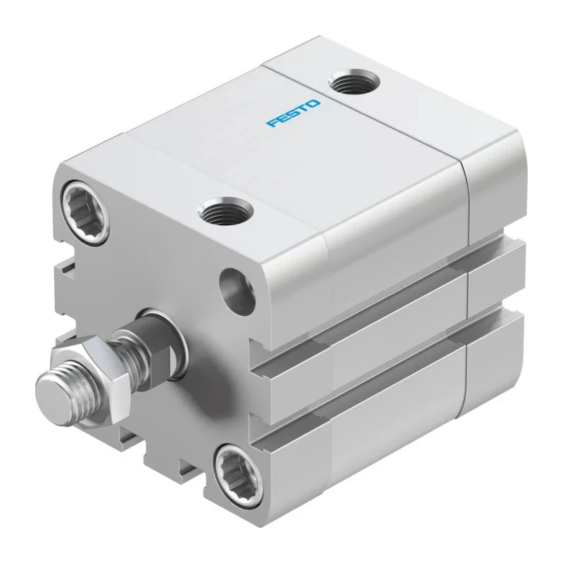 Festo Pneumatic Cylinder Aluminium Body Double Acting 40mm Bore 20mm Stroke M10x1.25 Thread ADN-40-20-A-P-A