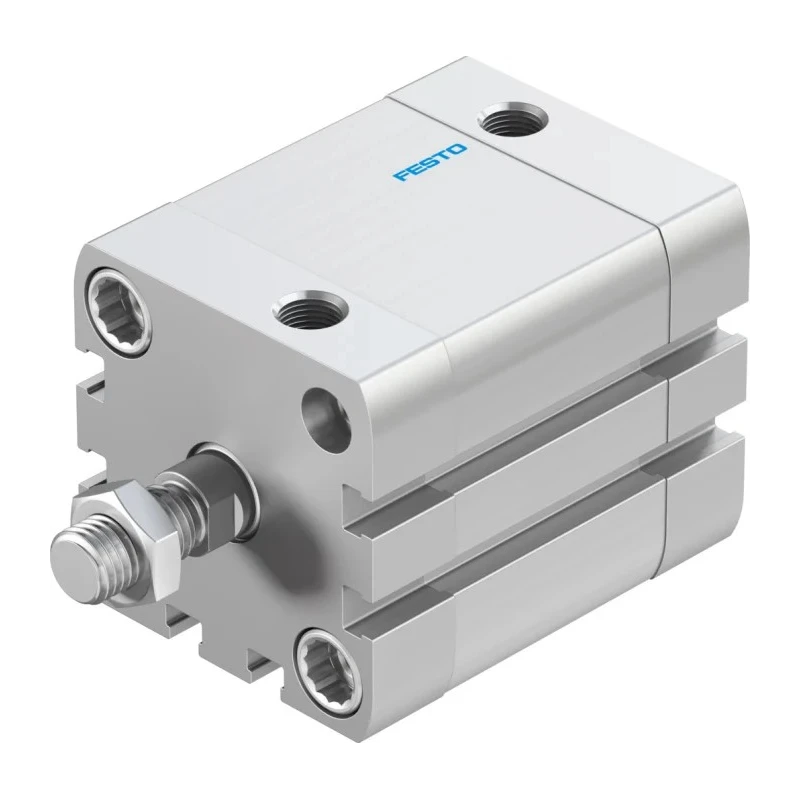 Festo Pneumatic Cylinder ADN Series Double Acting 40mm Bore 25mm Stroke Aluminium Body ADN-40-25-A-P-A