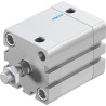 Festo Pneumatic Cylinder ADN Series Double Acting 40mm Bore 25mm Stroke Aluminium Body ADN-40-25-A-P-A