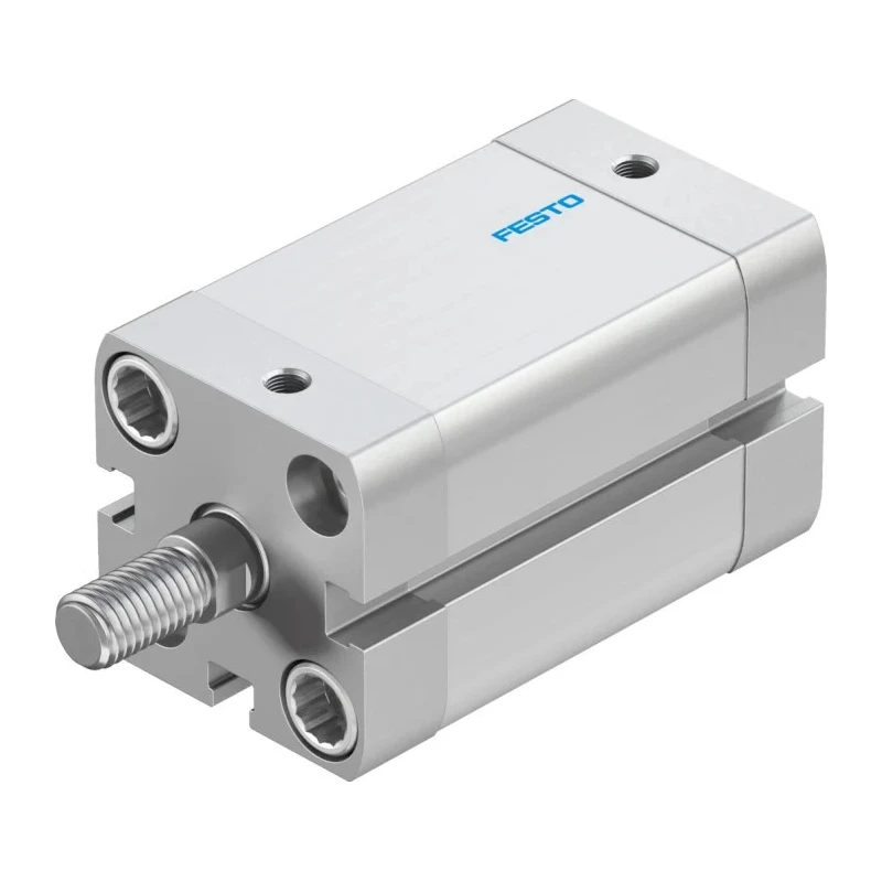 Festo Pneumatic Cylinder ADN Series Double Acting, 25 mm Bore, 30 mm Stroke, Aluminium Body, Air Cushioning ADN-25-30-A-P-A