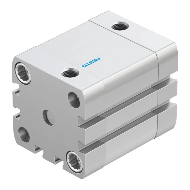 Festo Pneumatic Cylinder ADN Series Double Acting 40mm Bore 25mm Stroke Aluminium Body ADN-40-25-A-P-A