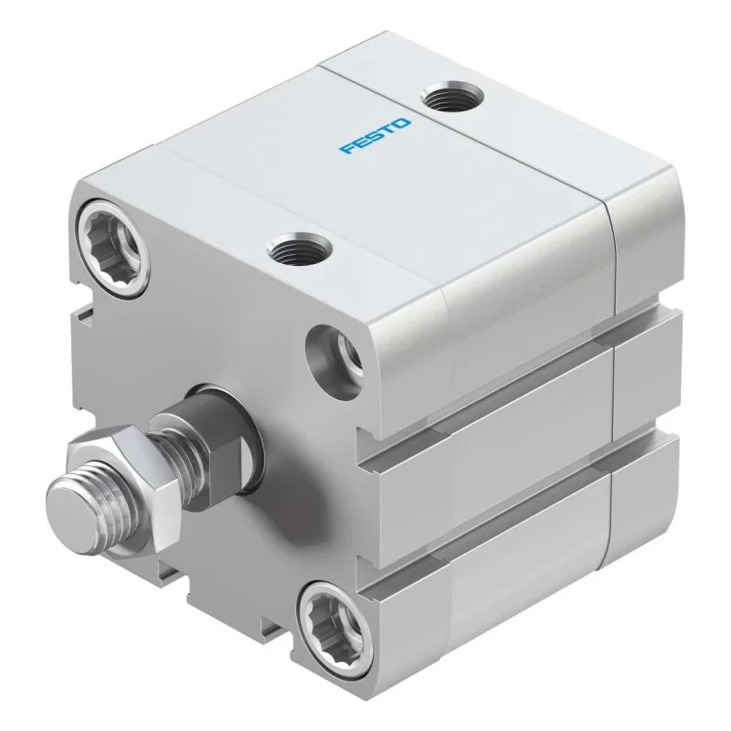 Festo Pneumatic Cylinder 50mm Bore, 20mm Stroke, Double Acting, Aluminium Body, Elastic Cushioning ADN-50-20-A-P-A