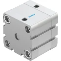 Festo Pneumatic Cylinder ADN Series Double Acting 50 mm Bore 15 mm Stroke Aluminium Body ADN-50-15-I-P-A
