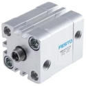 Festo Pneumatic Cylinder ADN Series 50mm Bore, 20mm Stroke, Double Acting, Aluminium Body ADN-50-20-I-P-A