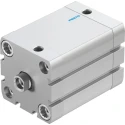Festo Pneumatic Cylinder ADN Series Double Acting 50mm Bore 50mm Stroke Aluminium Body ADN-50-50-I-P-A