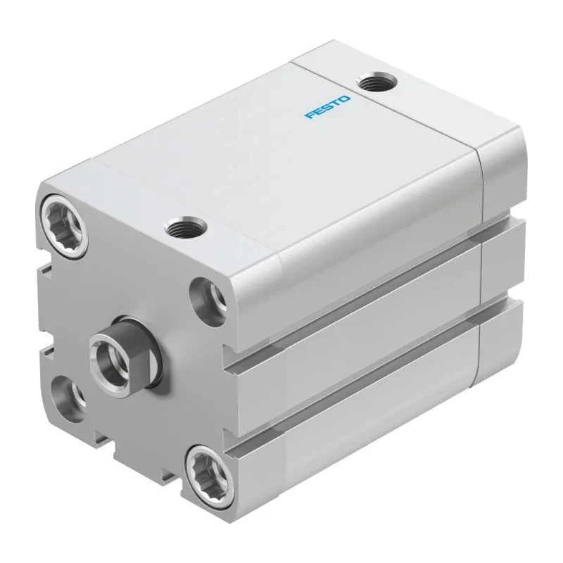 Festo Pneumatic Cylinder ADN Series Double Acting 50mm Bore 50mm Stroke Aluminium Body ADN-50-50-I-P-A