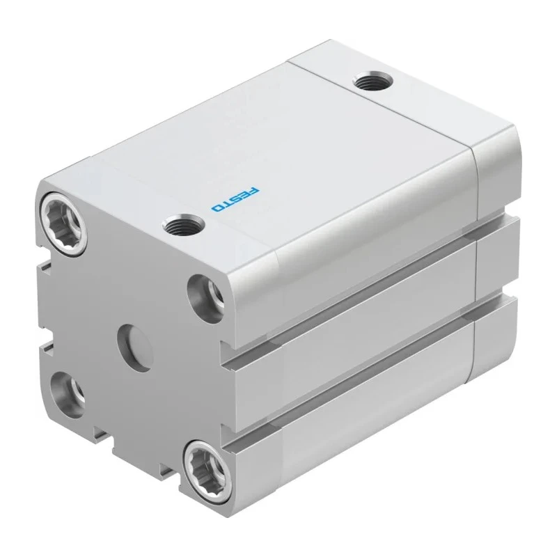 Festo Pneumatic Cylinder ADN Series Double Acting 50mm Bore 50mm Stroke Aluminium Body ADN-50-50-I-P-A