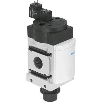 Festo Pneumatic Solenoid Valve 3/2 Electric G 1/2 in Threaded Port 24V DC 2.5W Aluminium Body MS6-EE-1/2-10V24-S