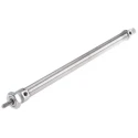 Festo 300 mm Pneumatic Cylinder Double Acting Aluminium Body Through Hole Mount DSNU-20-300-PPS-A