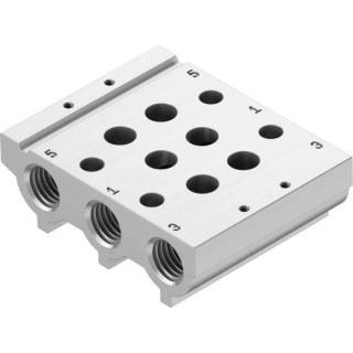 Festo VABM series 2 station G Manifold Base Aluminium Alloy Body 1/8 in Thread VABM-L1-10S-G18-2