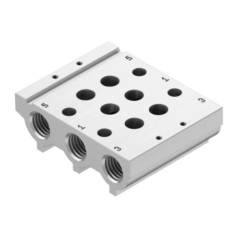 Festo VABM series 2 station G Manifold Base Aluminium Alloy Body 1/8 in Thread VABM-L1-10S-G18-2