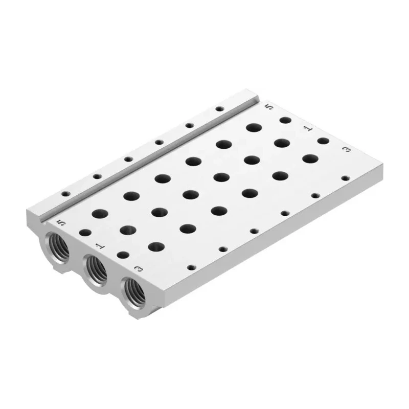 Festo VABM series 6 Station G Manifold Base with 1/4 in Port Size for VUVG-LK Series Valves VABM-L1-14S-G14-6