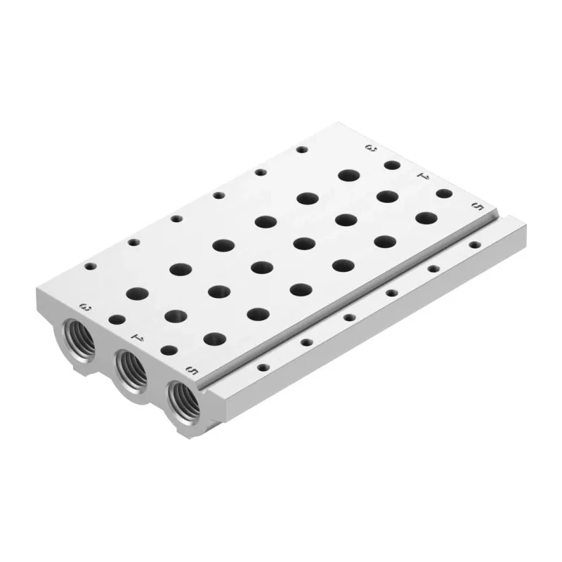 Festo VABM series 6 Station G Manifold Base with 1/4 in Port Size for VUVG-LK Series Valves VABM-L1-14S-G14-6