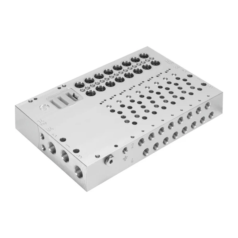 Festo Manifold Base 16 Station Aluminium Alloy G 1/8 Thread for VUVG-B Series VABM-L1-10HW-G18-16-GR