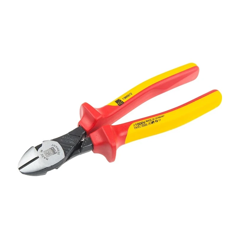 RS PRO VDE 1000V Approved Diagonal Side Cutter 180mm Steel Jaw Bi-Metal Handle 3.8mm Cutting Capacity 136-6972