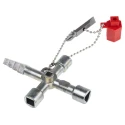 RS PRO 4-way Control Cabinet Key 136-6984, Steel Alloy, Four Key Profiles, Germany