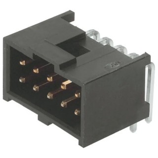 Molex C-Grid III Series Right Angle Through Hole PCB Header 14 Contacts 2.54mm Pitch 2 Row Shrouded 90130-3114
