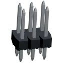 Molex C-Grid III Series Straight Through Hole Pin Header, 6 Contacts, 2.54 mm Pitch, 2 Row, Unshrouded 90131-0123