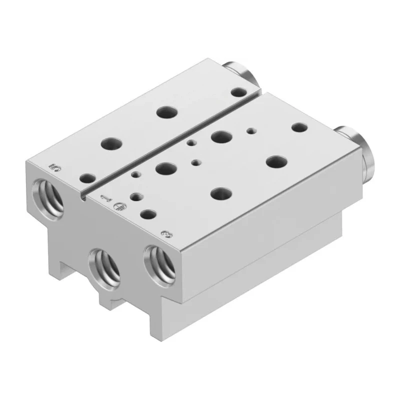 Festo VABM series 2 Station G Manifold Base with 1/4 in Port Size for 5/2 & 5/3-Way Valves VABM-B10-20S-G14-2