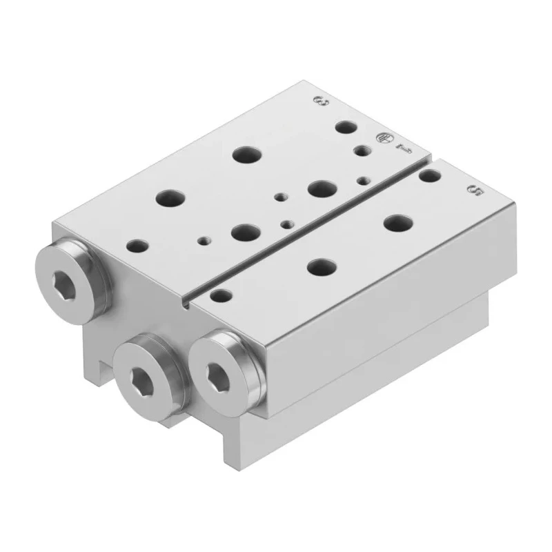 Festo VABM series 2 Station G Manifold Base with 1/4 in Port Size for 5/2 & 5/3-Way Valves VABM-B10-20S-G14-2