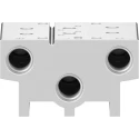 Festo VABM series 2 Station G Manifold Base with 1/4 in Port Size for 5/2 & 5/3-Way Valves VABM-B10-20S-G14-2