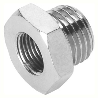 Festo Pneumatic Fitting Reducer Nipple, Nickel Plated Brass, G 3/8 Male to G 1/4 Female, Operating NPFC-R-G38-G14-MF