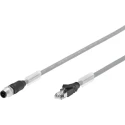 Festo NEBC Series Cable Lead 10m Length with M12 x 1 and Straight Plug for Fieldbus Module NEBC-D12G4-ES-10-S-R3G4-ET