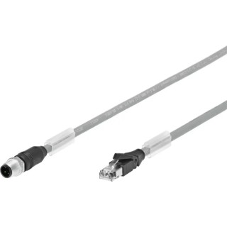 Festo NEBC Series Cable Lead 10m Length with M12 x 1 and Straight Plug for Fieldbus Module NEBC-D12G4-ES-10-S-R3G4-ET