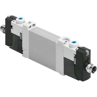 Festo Pneumatic Solenoid Valve 3/2 NC Electric Manifold Mount Aluminium Alloy Body 24V DC VUVG-BK10-T32C-AT-F-1R8L-S