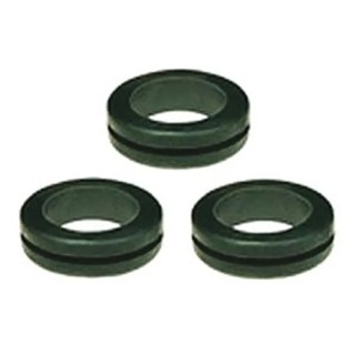 SES Sterling DK Black Polyvinyl Chloride 14 mm Cable Grommet for 9 mm Cable Diameter 01070029010