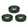 SES Sterling DK Black Polyvinyl Chloride 14 mm Cable Grommet for 9 mm Cable Diameter 01070029010