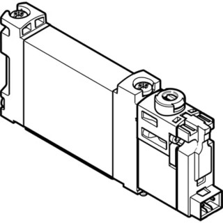 Festo Pneumatic Solenoid Valve 5/2 Electric Manifold Mount Aluminium Alloy Body 24V dc 0.7W VUVG-BK10-M52-AT-F-1H2L-S