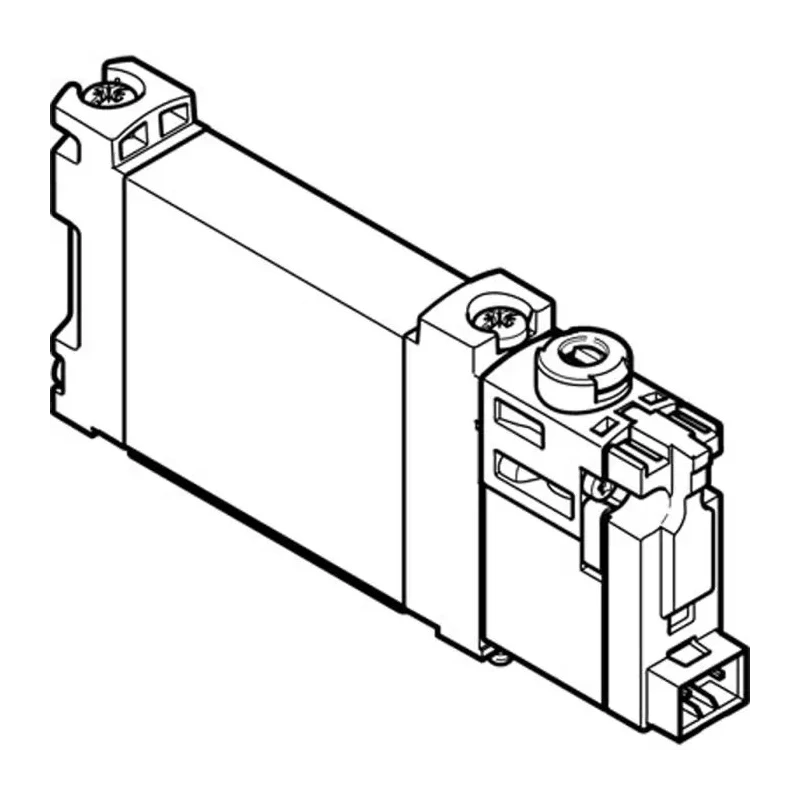 Festo Pneumatic Solenoid Valve 5/2 Electric Manifold Mount Aluminium Alloy Body 24V dc 0.7W VUVG-BK10-M52-AT-F-1H2L-S