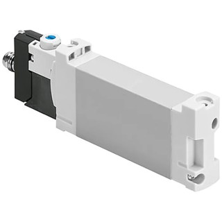 Festo 5/2 Way Monostable Solenoid Valve 24V DC Electric, Aluminium Alloy Body, 7 Bar Max Pressure VUVG-BK14-M52-AT-F-1R8L-S