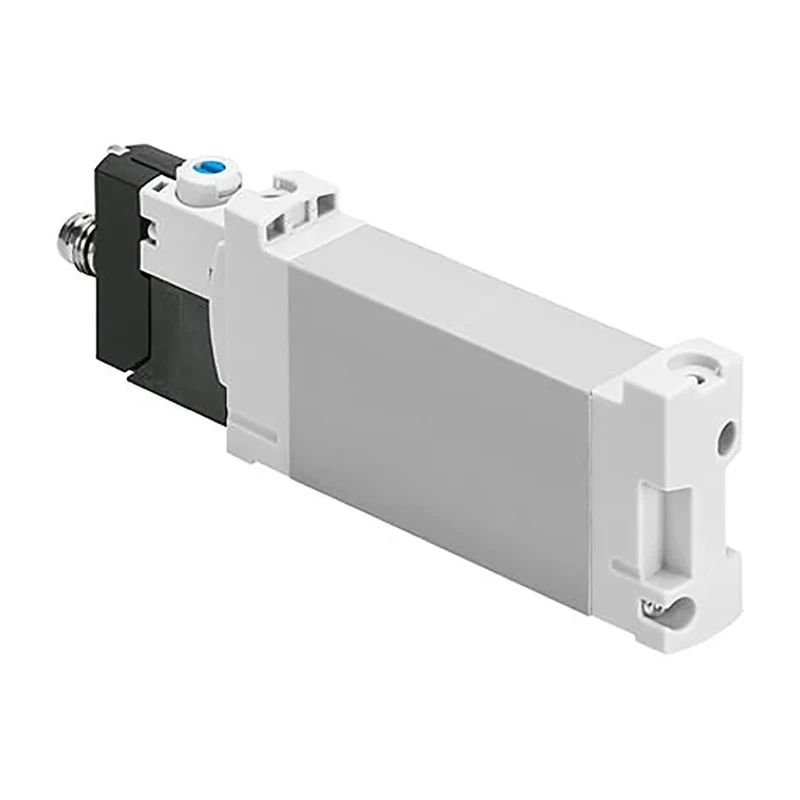 Festo 5/2 Way Monostable Solenoid Valve 24V DC Electric, Aluminium Alloy Body, 7 Bar Max Pressure VUVG-BK14-M52-AT-F-1R8L-S