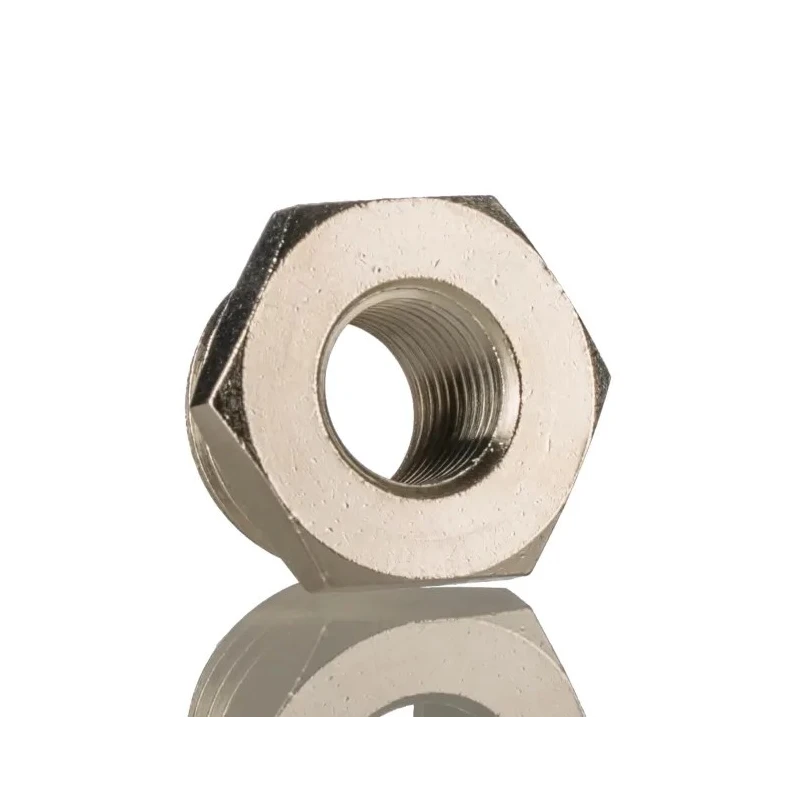 Festo Pneumatic Fitting G 1/2 Male Threaded to G 1/4 Female, Brass, Nickel Plated, Operating Pressure up NPFC-R-G12-G14-MF