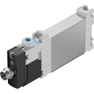 Festo 5/2 Way Monostable Electric Solenoid Valve Manifold Mount 24V dc Aluminium Alloy VUVG-BK10-M52-AT-F-1R8L-S