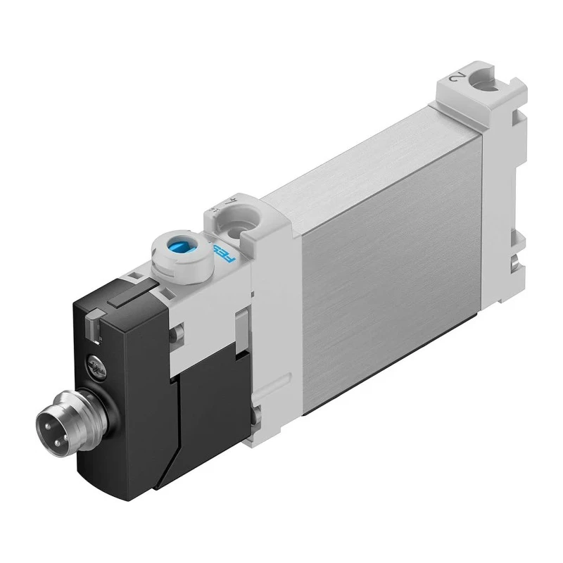 Festo 5/2 Way Monostable Electric Solenoid Valve Manifold Mount 24V dc Aluminium Alloy VUVG-BK10-M52-AT-F-1R8L-S