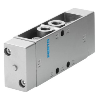 Festo Pneumatic Solenoid Valve 5/2 Bistable Pneumatic G 1/8 Threaded Port Manifold Mount Die Cast Aluminium Body JH-5-1/8
