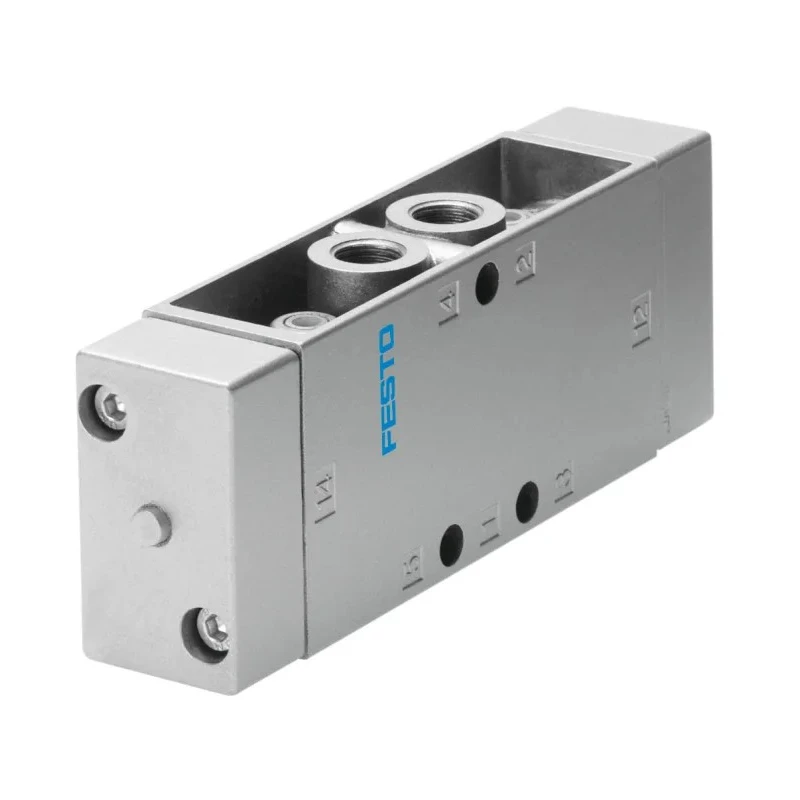 Festo Pneumatic Solenoid Valve 5/2 Bistable Pneumatic G 1/8 Threaded Port Manifold Mount Die Cast Aluminium Body JH-5-1/8