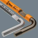 Wera 9 Piece L Metric Hex Key Set, Hex Sizes 1.5 to 10 mm, Long Arm, Steel Black Finish 05022210001