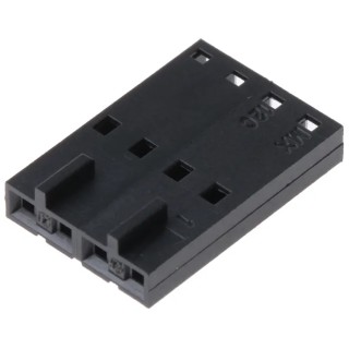 Molex SL Female Connector Housing 2.54 mm Pitch 4 Way 1 Row Straight 50-57-9204