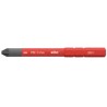 Wiha Screwdriver Bit 6 mm Drive Size PZ2 Tip 75 mm Overall Length Chrome Molybdenum Steel 34586
