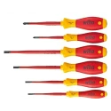 Wiha Insulated Pozidriv Screwdriver Set 6-Piece IEC 60900:2012 Certified Germany 36455