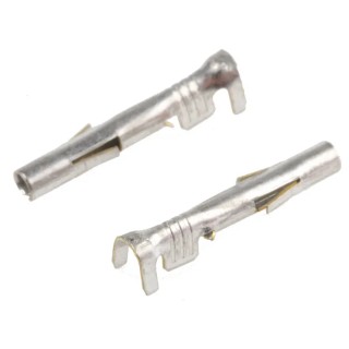 Molex 42024 Series Female Crimp Terminal, Brass Contact, 20 AWG Min Crimp, 14 AWG Max, Tin Plating, Model 02-08-1002