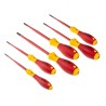 Wiha Torx Insulated Screwdriver Set, 6-Piece, SlimFix VDE, IEC 60900:2012, 1000 V Rated, Tip Sizes T10-T40 41245