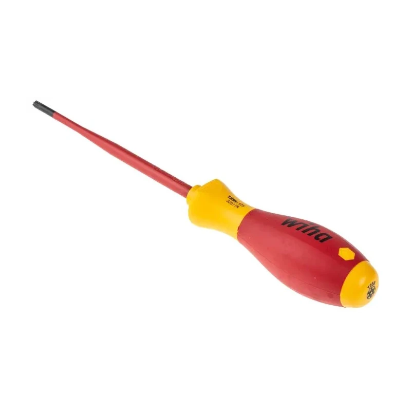 Wiha Torx Insulated Screwdriver Set, 6-Piece, SlimFix VDE, IEC 60900:2012, 1000 V Rated, Tip Sizes T10-T40 41245